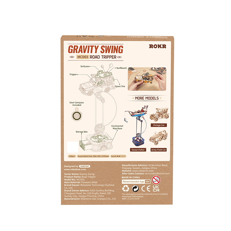ROKR MCD03 Road Tripper Balance Toy 3D Puzzle