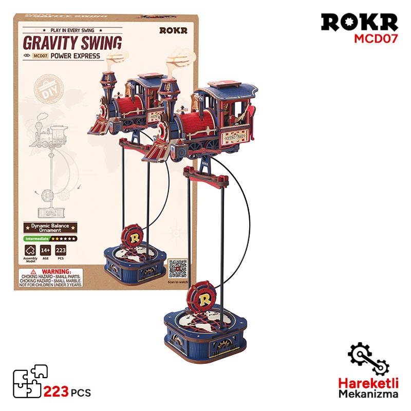 ROKR MCD07 Power Express 3D Wooden Puzzle