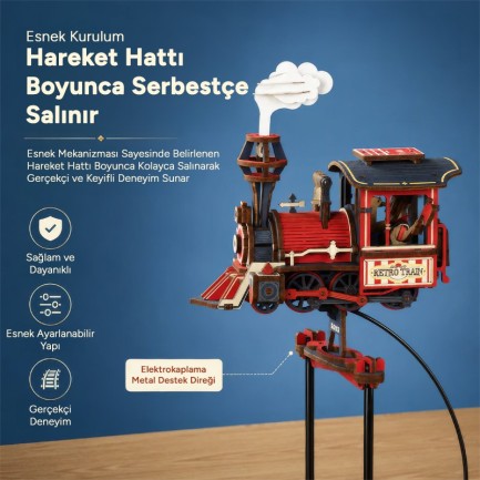 ROKR MCD07 Power Express 3D Wooden Puzzle - Thumbnail