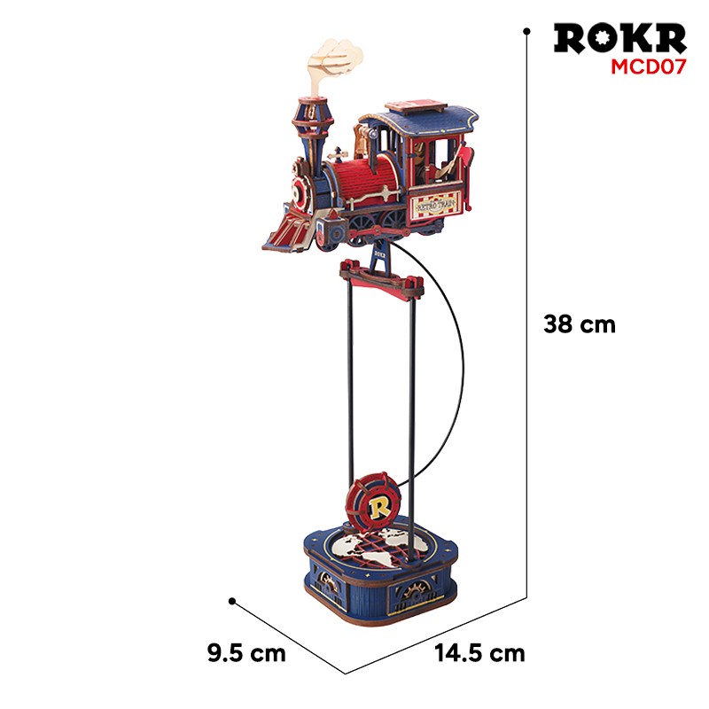 ROKR MCD07 Power Express 3D Wooden Puzzle