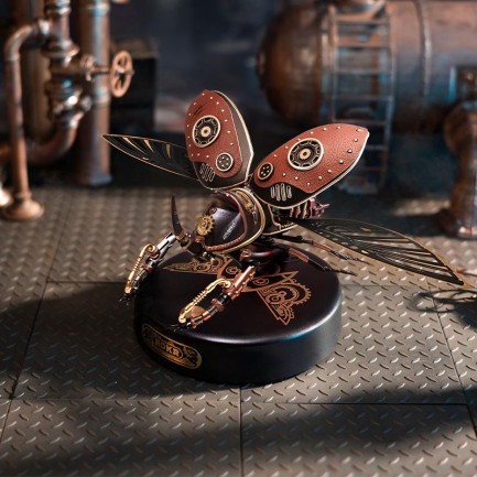 ROKR MI01 Rhinoceros Beetle DIY Mechanical 3D Puzzle - Thumbnail