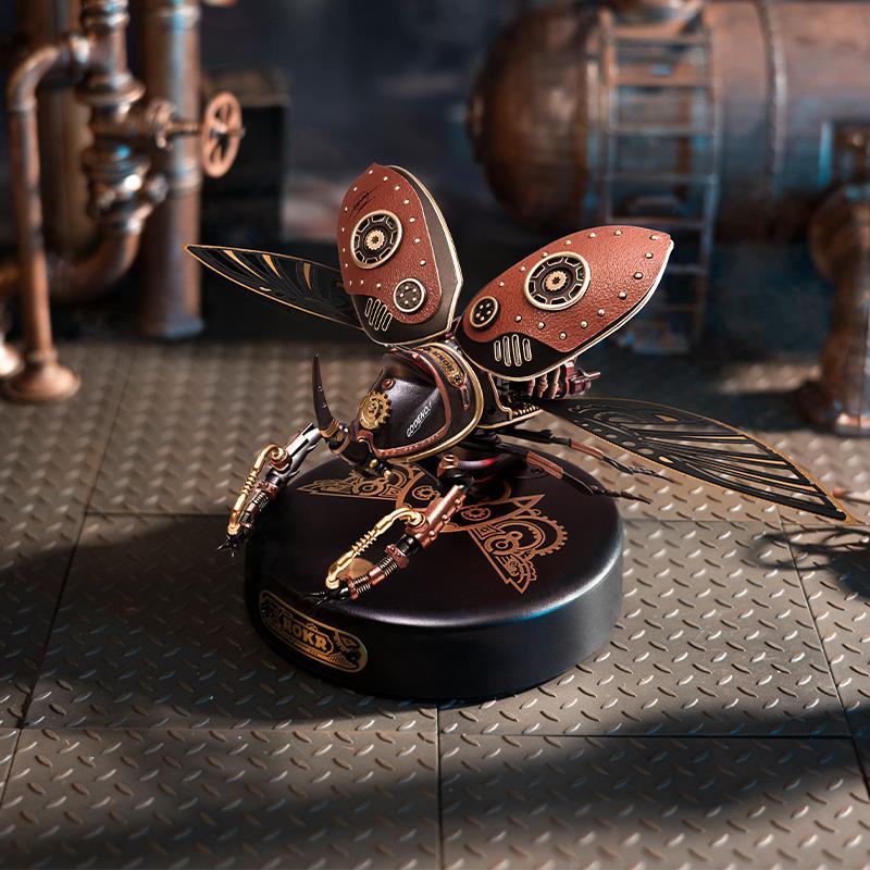ROKR MI01 Rhinoceros Beetle DIY Mechanical 3D Puzzle