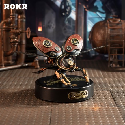 ROKR MI01 Rhinoceros Beetle DIY Mechanical 3D Puzzle - Thumbnail