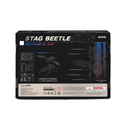 ROKR MI03 Stag Beetle DIY Mechanical 3D Puzzle - Thumbnail