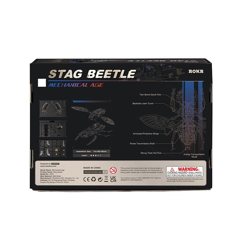 ROKR MI03 Stag Beetle DIY Mechanical 3D Puzzle