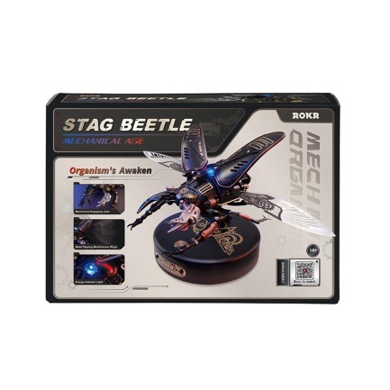 ROKR MI03 Stag Beetle DIY Mechanical 3D Puzzle - Thumbnail