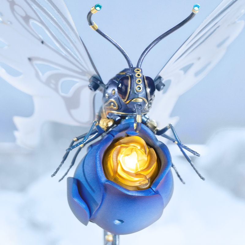ROKR MI05B Butterfly Blue DIY Mechanical 3D Puzzle