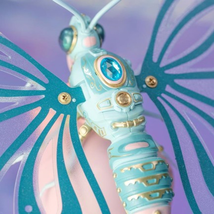 ROKR MI05P Butterfly Pink DIY Mechanical 3D Puzzle - Thumbnail