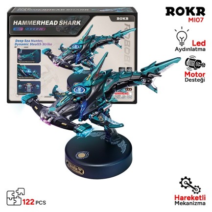 ROKR - ROKR MI07 Hammerhead Shark 3D Wooden Puzzle