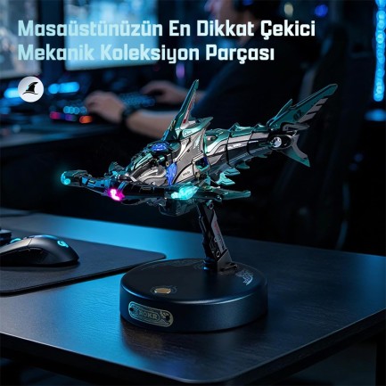 ROKR MI07 Hammerhead Shark 3D Wooden Puzzle - Thumbnail