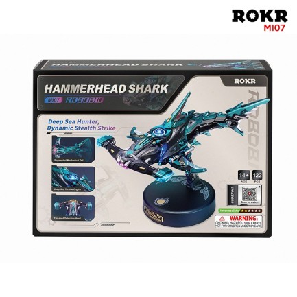 ROKR MI07 Hammerhead Shark 3D Wooden Puzzle - Thumbnail