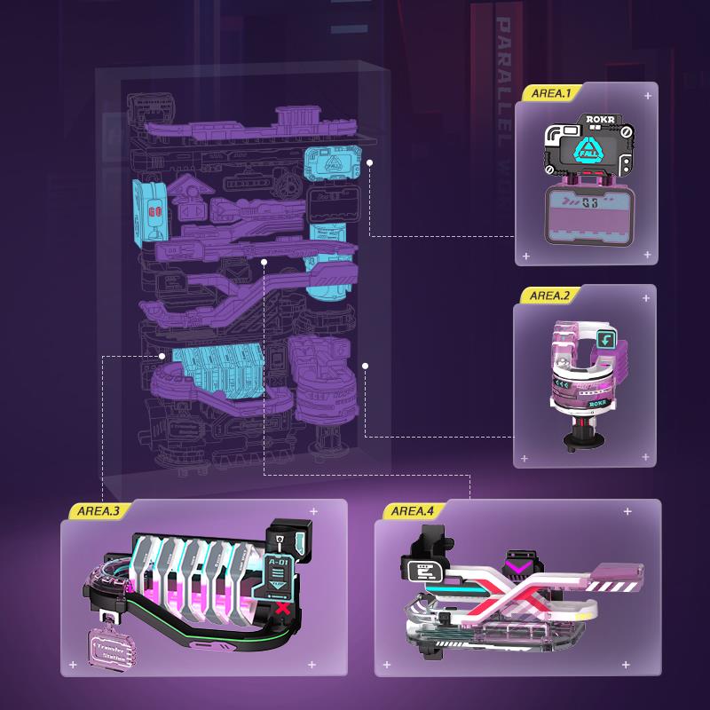 ROKR MR02S The Future City Marble Run Mechanical 3D Puzzle