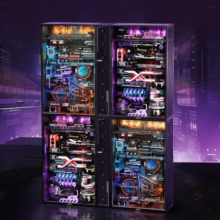 ROKR MR02S The Future City Marble Run Mechanical 3D Puzzle - Thumbnail