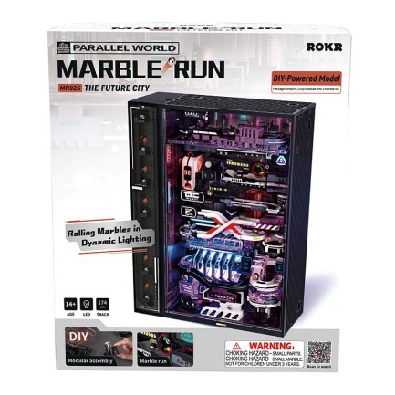 ROKR MR02S The Future City Marble Run Mechanical 3D Puzzle - Thumbnail