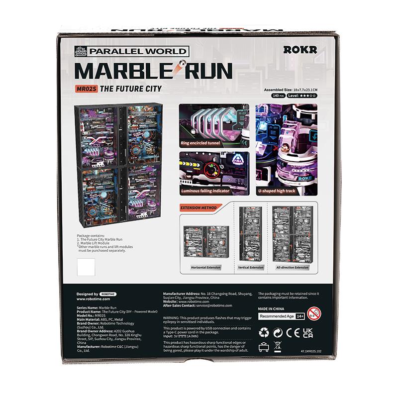 ROKR MR02S The Future City Marble Run Mechanical 3D Puzzle