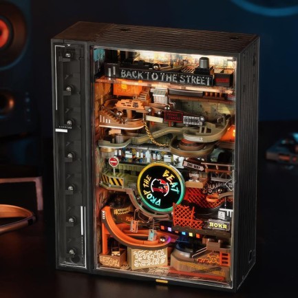 ROKR MR03S Hip-Hop Street Marble Run Mechanical 3D Puzzle - Thumbnail