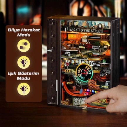 ROKR MR03S Hip-Hop Street Marble Run Mechanical 3D Puzzle - Thumbnail