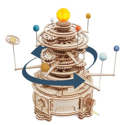 ROKR ST001 Mechanical Orrery 3D Wooden Puzzle - Thumbnail