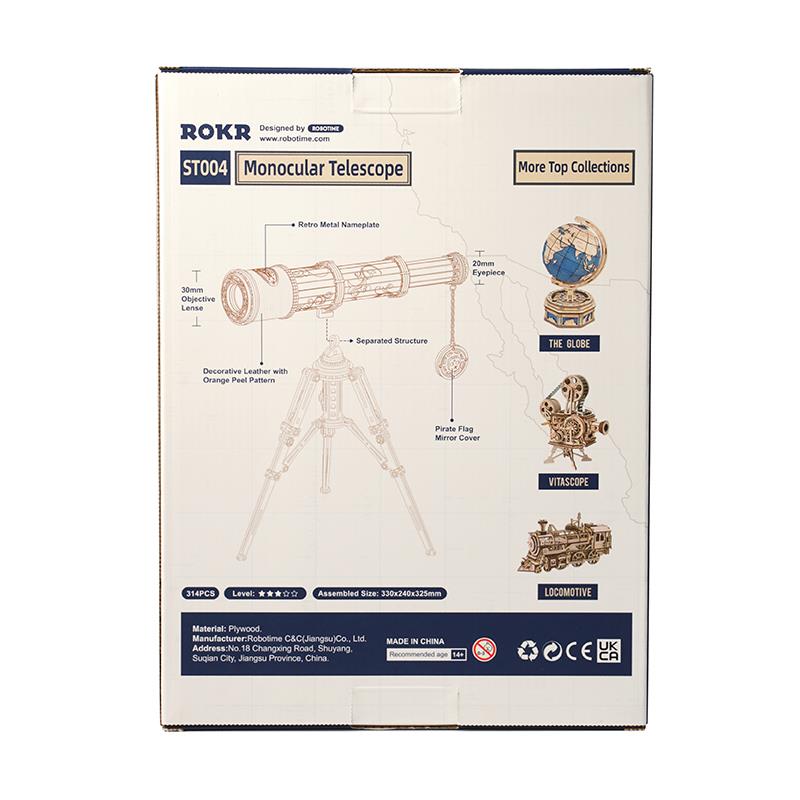 ROKR ST004 Monocular Telescope 3D Wooden Puzzle