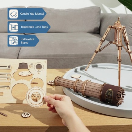 ROKR ST004 Monocular Telescope 3D Wooden Puzzle - Thumbnail
