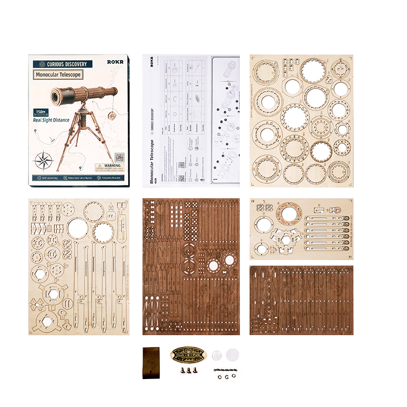 ROKR ST004 Monocular Telescope 3D Wooden Puzzle