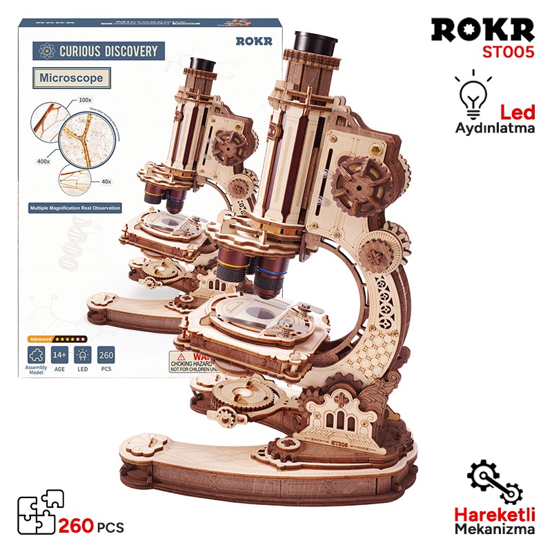 ROKR ST005 Microscope 3D Wooden Puzzle