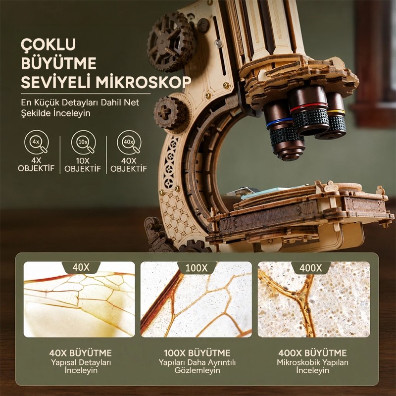 ROKR ST005 Microscope 3D Wooden Puzzle