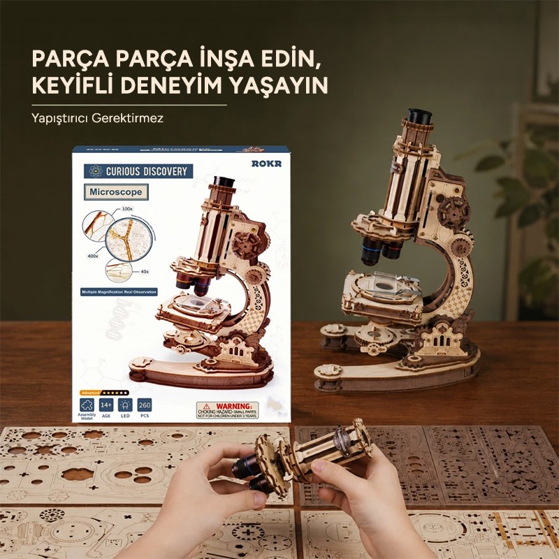 ROKR ST005 Microscope 3D Wooden Puzzle