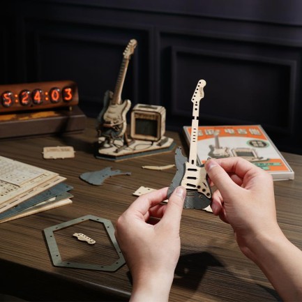ROKR TG605K Electric Guitar 3D Wooden Puzzle - Thumbnail