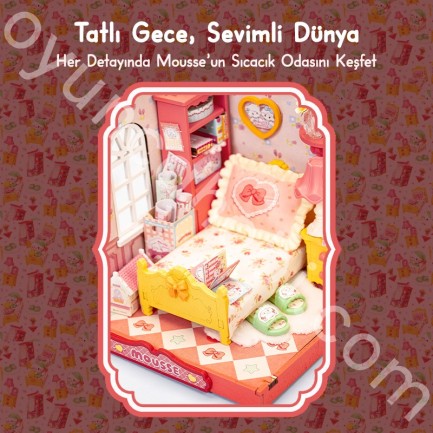 Rolife DA006 Mousse's Sweet Night 3D Wooden Puzzle - Thumbnail