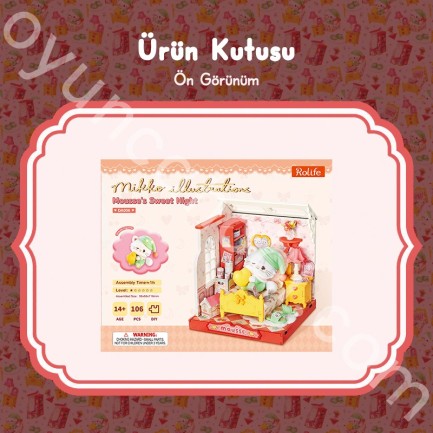 Rolife DA006 Mousse's Sweet Night 3D Wooden Puzzle - Thumbnail