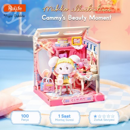 Rolife DA007 Cammy's Beauty Moment 3D Wooden Puzzle - Thumbnail