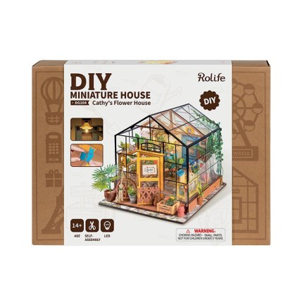 Rolife DG104 Cathy's Flower House DIY Miniature House - Thumbnail