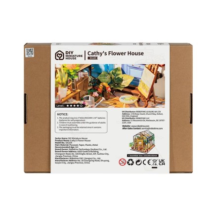 Rolife DG104 Cathy's Flower House DIY Miniature House - Thumbnail