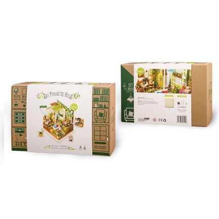 Rolife DG108 Miller'ın Çiçek Evi (Miller's Flower House) DIY Minyatür Maket Model Set Mini Dollhouse 3D Model Kit Detaylı Dekoratif Hobi Seti 3D Puzzle Tiny House - Thumbnail