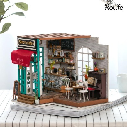 Rolife - Rolife DG109 Simon's Coffee DIY Miniature House