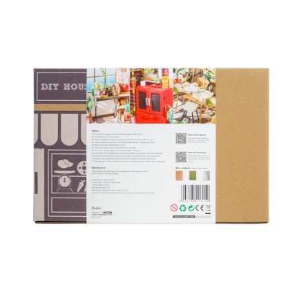 Rolife DG145 Emily'nin Çiçek Dükkanı Emily's Flower Shop DIY Minyatür Maket Model Set Mini Dollhouse 3D Model Kit Detaylı Dekoratif Hobi Seti 3D Puzzle Tiny House - Thumbnail