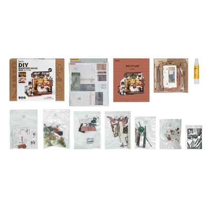 Rolife DG162 NO.17 Cafe DIY Miniature House - Thumbnail