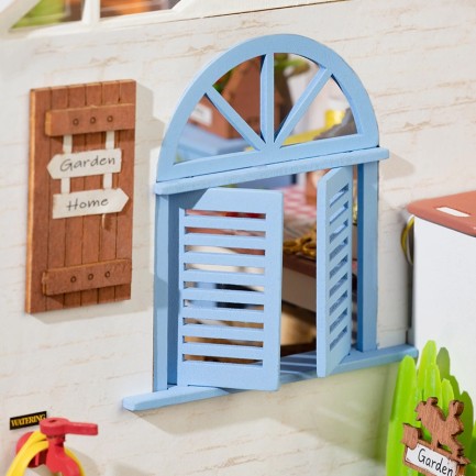 Rolife DG163 Rüya Gibi Bahçe Evi (Dreamy Garden House) DIY Minyatür Maket Model Seti Mini Dollhouse 3D Model Kit Detaylı Dekoratif Hobi Seti 3D Puzzle Tiny House - Thumbnail