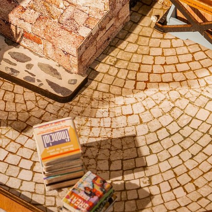 Rolife DG164 Corner Bookstore DIY Miniature House - Thumbnail