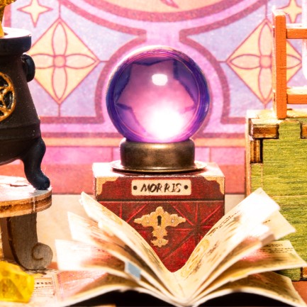 Rolife DG166 The Magic Study DIY Minyatür Maket Model Seti Mini Dollhouse 3D Model Kit Detaylı Dekoratif Hobi Seti 3D Puzzle Tiny House - Thumbnail