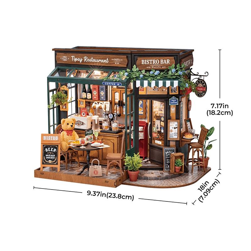 Rolife DG167 Tipsy Restaurant DIY Miniature House