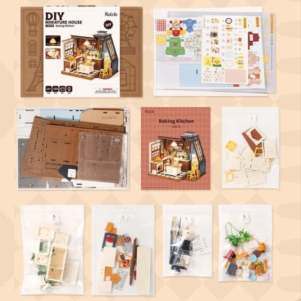 Rolife DG172 Baking Kitchen DIY Miniature House - Thumbnail