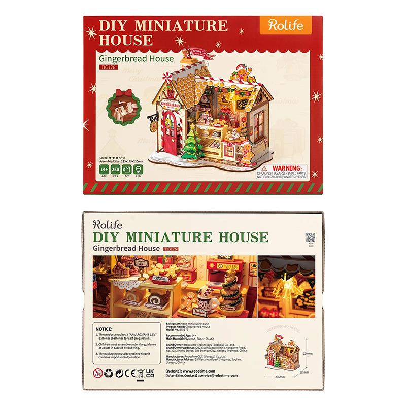 Rolife DG176 Gingerbread House DIY Miniature House
