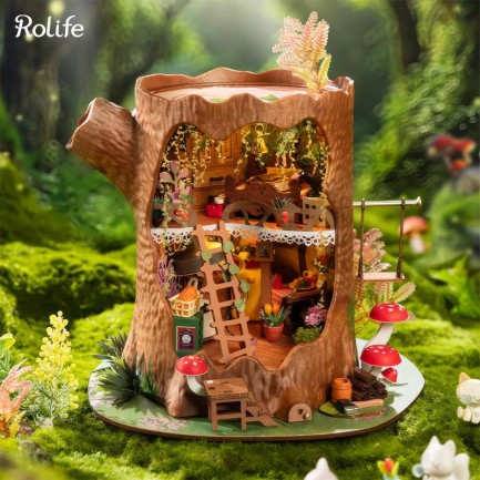 Rolife - Rolife DG179 Fairytale Tree House DIY Miniature House