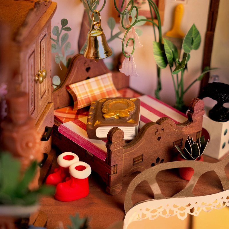 Rolife DG179 Masal Ağaç Evi (Fairytale Tree House) DIY Minyatür Maket Model Seti Mini Dollhouse 3D Model Kit Detaylı Dekoratif Hobi Seti 3D Puzzle Tiny House