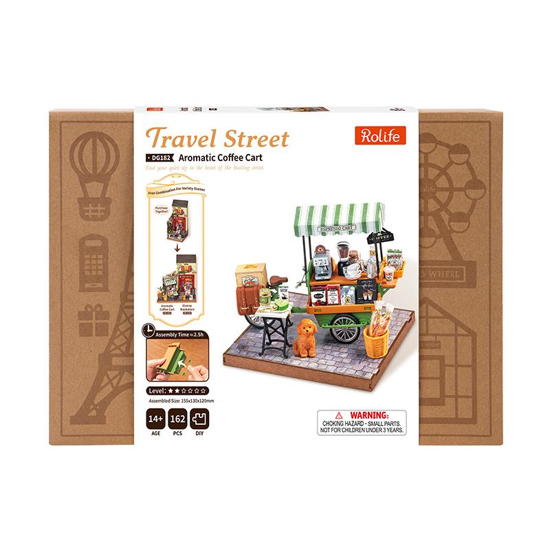 Rolife DG182 Aromatic Coffee Cart DIY Miniature House