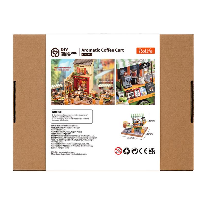 Rolife DG182 Aromatic Coffee Cart DIY Miniature House