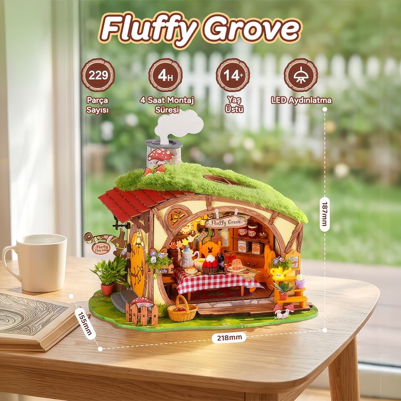 Rolife DG184 Fluffy Grove 3D Wooden Puzzle