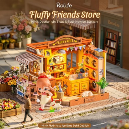 Rolife DG185 Fluffy Friends Hub 3D Wooden Puzzle - Thumbnail